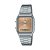 Relógio Casio Vintage Ana-Digi Prata Fundo Salmão AQ230A - Imagem 1