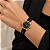 Relógio Mondaine Feminino Couro Dourado Preto 32960LPMVDH2 - Imagem 5