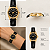 Relógio Mondaine Feminino Couro Dourado Preto 32960LPMVDH2 - Imagem 3