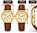 Relógio Condor Feminino Couro Marrom Dourado CO2035NHR/K5X - Imagem 2