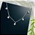 Colar Choker com 5 Pingentes Ponto de Luz Prata 925 - Imagem 2