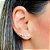 Brinco Ear Cuff Corações de Prata 925 - Imagem 1