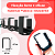 Kit Organizador De Fios Cabos Autoadesivo Fixação Extra Forte Esconde E Passa Mesa Setup Preto - Kits com 6, 10 e 20 unidades - Imagem 3