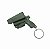 Kit 5 Chaveiros Holster Bélica - Verde-Oliva - Imagem 3