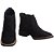 Bota Texana masculina Nobuk Preta Rodeio Bico quadrado lisa sem detalhe Ref 201 - Imagem 5