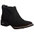 Bota Texana masculina Nobuk Preta Rodeio Bico quadrado lisa sem detalhe Ref 201 - Imagem 1
