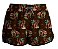 Short Feminino Country Moda Praia Campero Estampa Montaria Marrom - Imagem 3