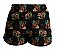 Short Feminino Country Moda Praia Campero Estampa Montaria Preto - Imagem 4