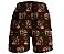 Short Masculino Country Bermuda Moda Praia Marrom Montaria Cavalos Campero - Imagem 3