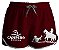 Short Feminino Country Moda Praia Campero Bruta Delicada Vermelho - Imagem 1
