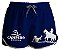 Short Feminino Country Moda Praia Campero Bruta Delicada Azul - Imagem 1