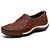Sapatilha Masculina Couro Marrom Ref.: 351 - Imagem 3