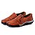 Sapatilha Masculina Couro Marrom Ref.: 351 - Imagem 3