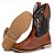 Bota Texana Masculina lisa Marrom Rodeio Cowboy Ref.: 820 - Imagem 4