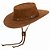 Chapéu Cowboy Gaucho Country em Couro Terra  Nobuk  Ref- 3005 - Imagem 1
