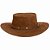 Chapéu Cowboy Gaucho Country em Couro Terra  Nobuk  Ref- 3005 - Imagem 2
