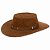 Chapéu Cowboy Gaucho Country em Couro Terra  Nobuk  Ref- 3005 - Imagem 3