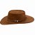 Chapéu Cowboy Gaucho Country em Couro Terra  Nobuk  Ref- 3005 - Imagem 4