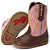 Sapatinho Botinha Texana Infantil Bebe Menina Rosa Country cano longo - Imagem 5