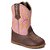 Sapatinho Botinha Texana Infantil Bebe Menina Rosa Country cano longo - Imagem 1