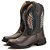 Bota Texana Country Masculina Em Couro Marrom Bordada Ref850 - Imagem 4