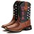 Bota Texana Country  Masculina Couro Bordada Estados Unidos Ref851 - Imagem 4