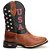 Bota Texana Country  Masculina Couro Bordada Estados Unidos Ref851 - Imagem 3