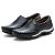 Sapatilha Mocassim Slip Verão Campero Masculino Couro Ref350 Latego Preto - Imagem 2