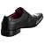Kit Sapato Social Carteira Masculino 100% Couro Esporte Fino Ref900Preto+Carteira - Imagem 5