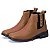 Botinha Feminina Bota Cano Curto Bico Quadrado Ref 793 Caramelo - Imagem 4