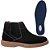 Bota Chelsea Masculina Em Couro Nobuk Café Botina Social Bico redondo Ref 1188 - Imagem 3