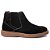 Bota Chelsea Masculina Em Couro Nobuk Café Botina Social Bico redondo Ref 1188 - Imagem 5