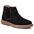 Bota Chelsea Masculina Em Couro Nobuk Café Botina Social Bico redondo Ref 1188 - Imagem 1