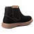 Bota Chelsea Masculina Em Couro Nobuk Café Botina Social Bico redondo Ref 1188 - Imagem 7