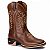 Bota Texana Rodeio Country Couro Bico Quadrado Masculina Ref 857 - Imagem 1
