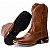 Bota Texana Rodeio Country Couro Bico Quadrado Ref 856 - Imagem 3