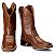 Bota Texana Rodeio Country Couro Bico Quadrado Ref 856 - Imagem 2