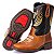 Bota Texana Masculina Infantil Em Couro Fóssil Mostarda 514 - Imagem 6