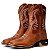 Bota Texana Rodeio Country Couro Bico Quadrado Masculina 0859 - Imagem 3