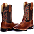 Bota Texana Country Masculina Couro Bico Quadrado Ref0800 - Imagem 7