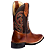 Bota Texana Country Masculina Couro Bico Quadrado Ref0800 - Imagem 5