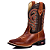 Bota Texana Country Masculina Couro Bico Quadrado Ref0800 - Imagem 3