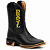 Bota Texana Rodeio Brasil Couro Bico Quadrado Preto Ref 0864 - Imagem 2