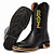 Bota Texana Rodeio Brasil Couro Bico Quadrado Preto Ref 0864 - Imagem 5