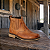 Botina Couro Conforto Solado Latex Whisky Ref 0108 - Imagem 2