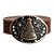 Cinto Country Liso Fivela Nossa Senhora Aparecida com Strass Ref-2878 Marrom - Imagem 1
