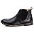 Bota Chelsea Masculina Em Couro Preto Botina Floter Ref 187 - Imagem 4