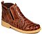 Bota Masculina Em Couro Latego Escamada Confort Flex Cor Pinhão 160 - Imagem 1