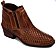 Bota Masculina Botina Country Ziper Trissê Em Couro Latego Cor Pinhão Ref 325 - Imagem 1