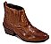 Bota Masculina Country Botina Em Couro Sanfonada Latego Cor Pinhão Ref 041 - Imagem 1